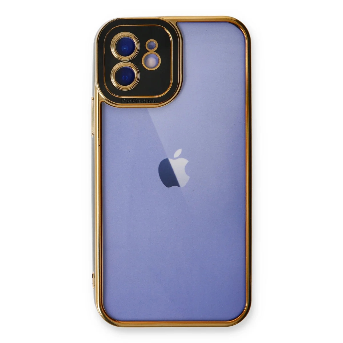 iPhone 12 Kılıf Liva Lens Silikon - Siyah