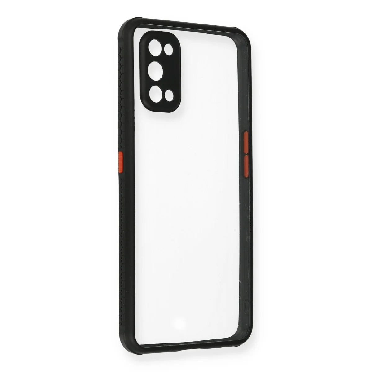 Realme 7 Pro Kılıf Miami Şeffaf Silikon - Siyah