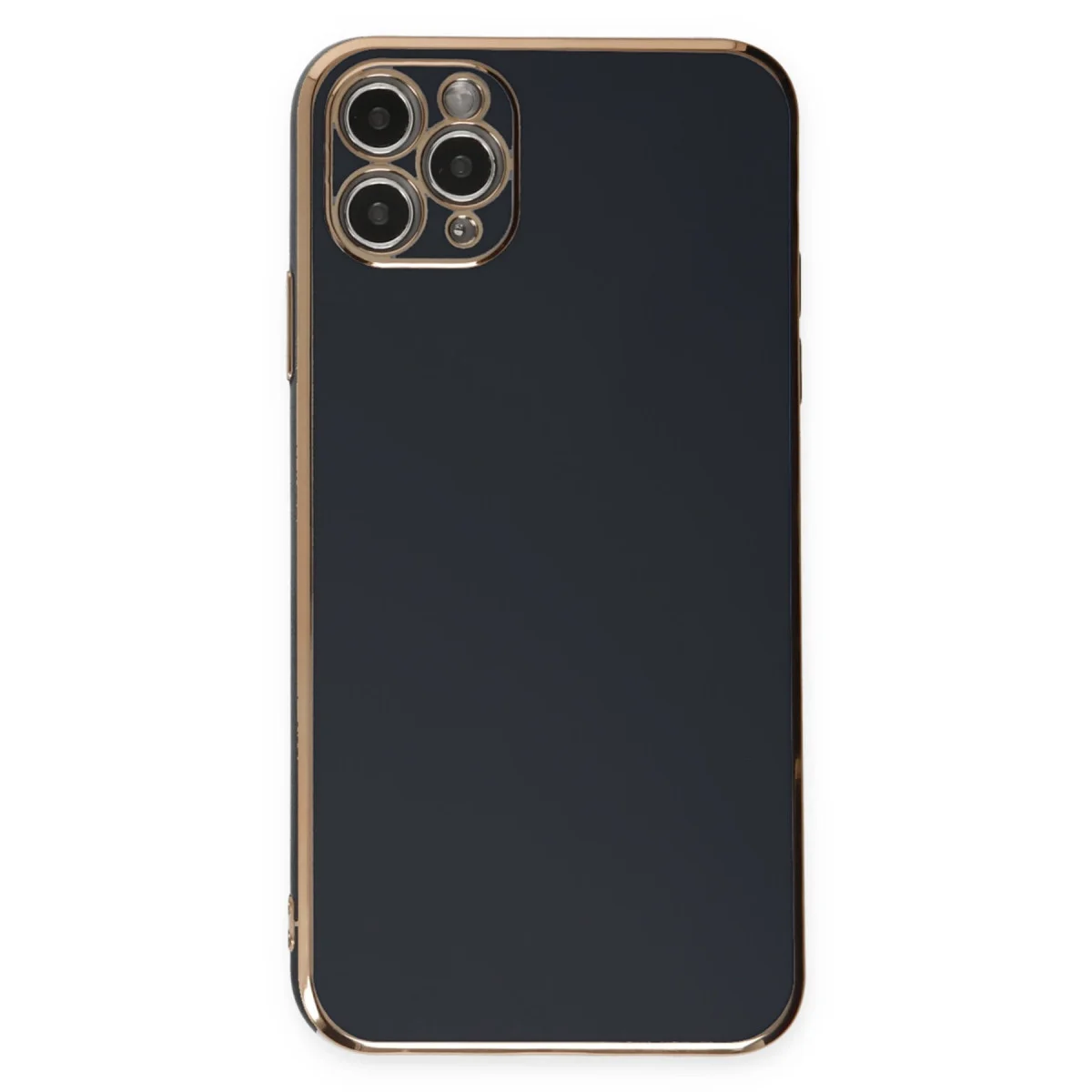 iPhone 11 Pro Max Kılıf Volet Silikon - Siyah