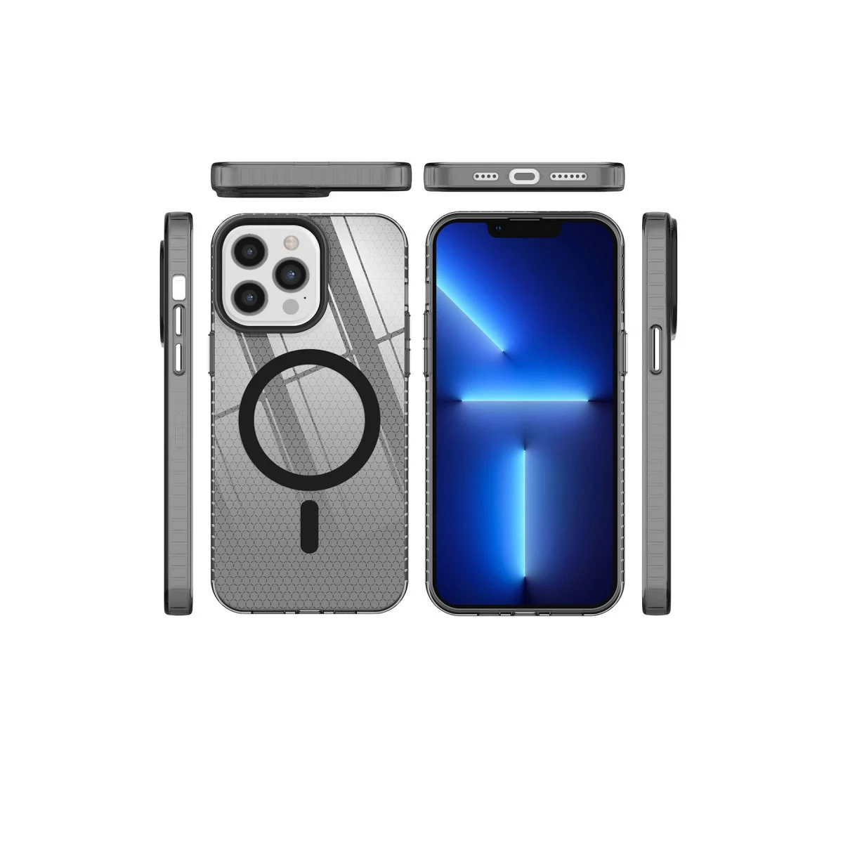 iPhone 12 Pro Max Kılıf Beta Magneticsafe Silikon - Siyah