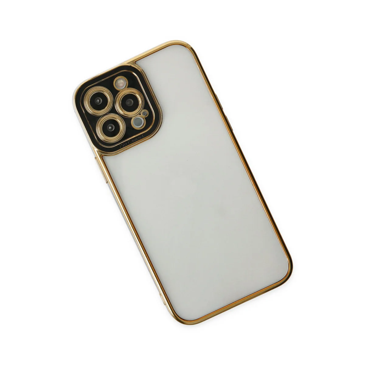 iPhone 14 Pro Kılıf Liva Lens Silikon - Siyah