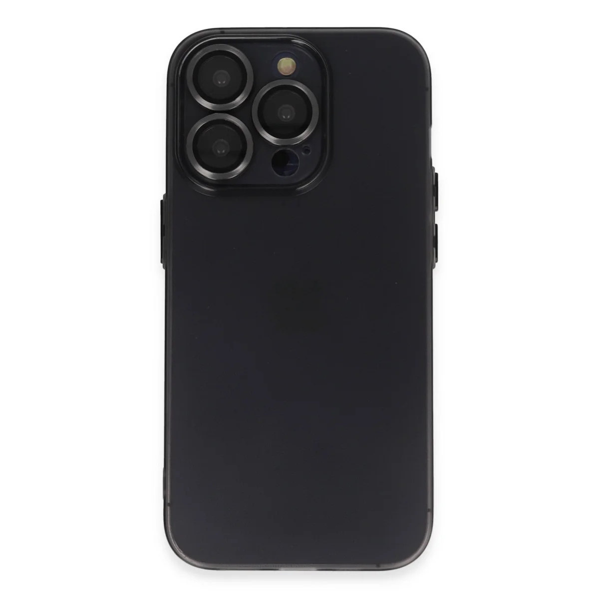 iPhone 13 Pro Max Kılıf Luko Lens Silikon - Siyah