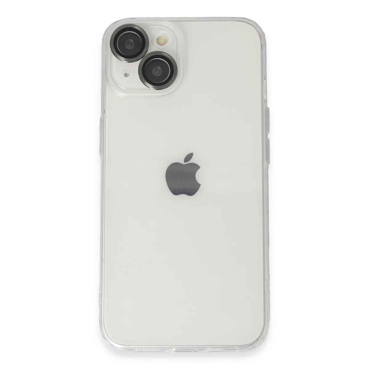 iPhone 14 Kılıf Luko Lens Silikon - Siyah