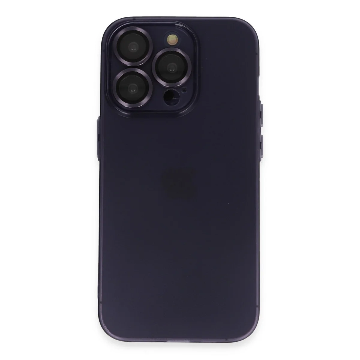 iPhone 14 Pro Max Kılıf Luko Lens Silikon - Siyah