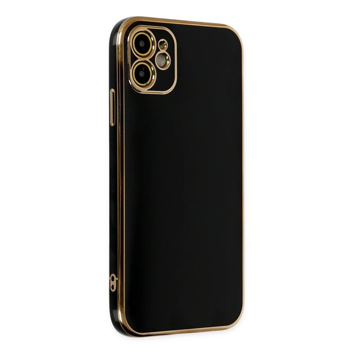 iPhone 12 Kılıf Volet Silikon - Siyah