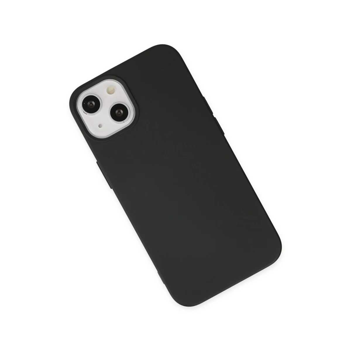 iPhone 14 Plus Kılıf Nano içi Kadife Silikon - Siyah