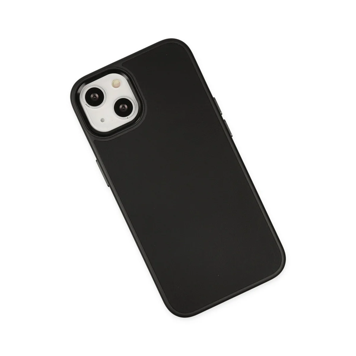 iPhone 14 Plus Kılıf Asya Deri Silikon - Siyah