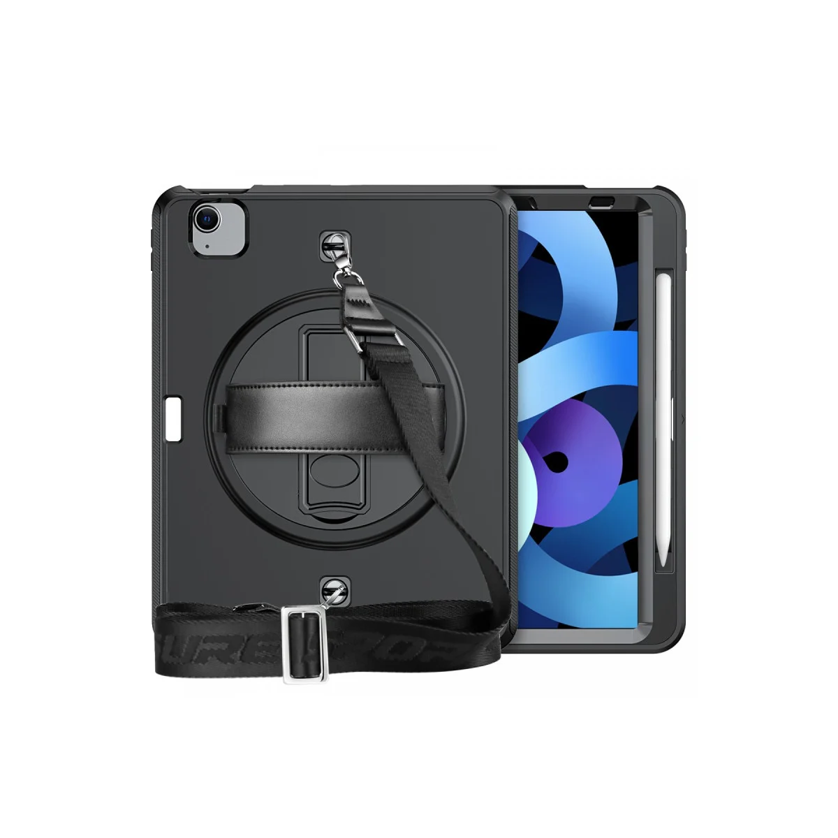 iPad Pro 11 (2020) Kılıf Strap-C Otterbox Tablet Kapak - Siyah