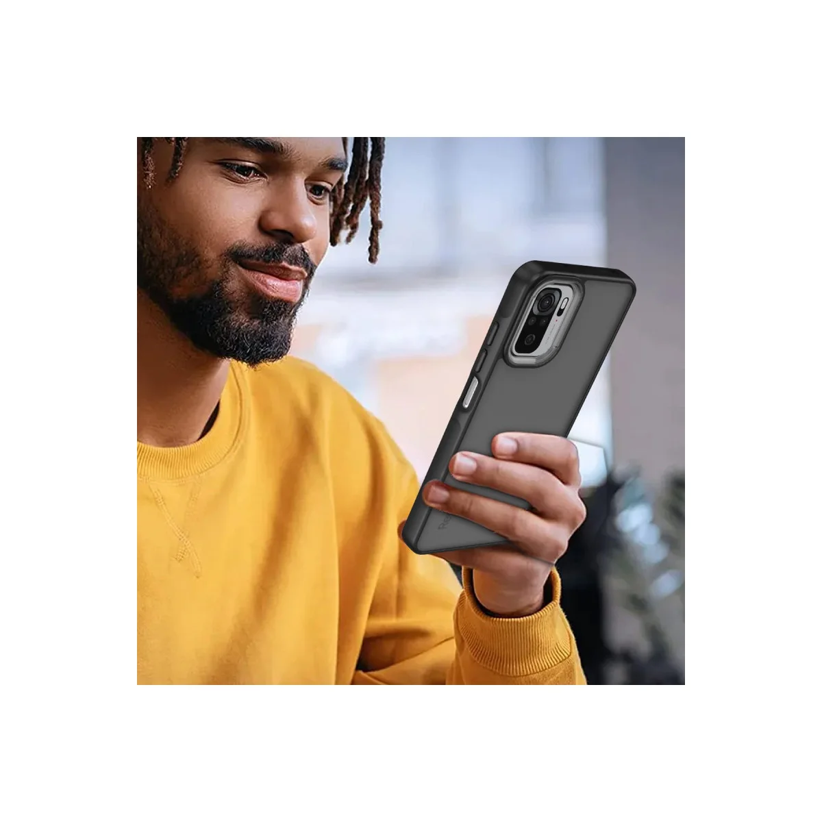 Redmi Note 10 Pro Kılıf Elegant Kapak - Siyah