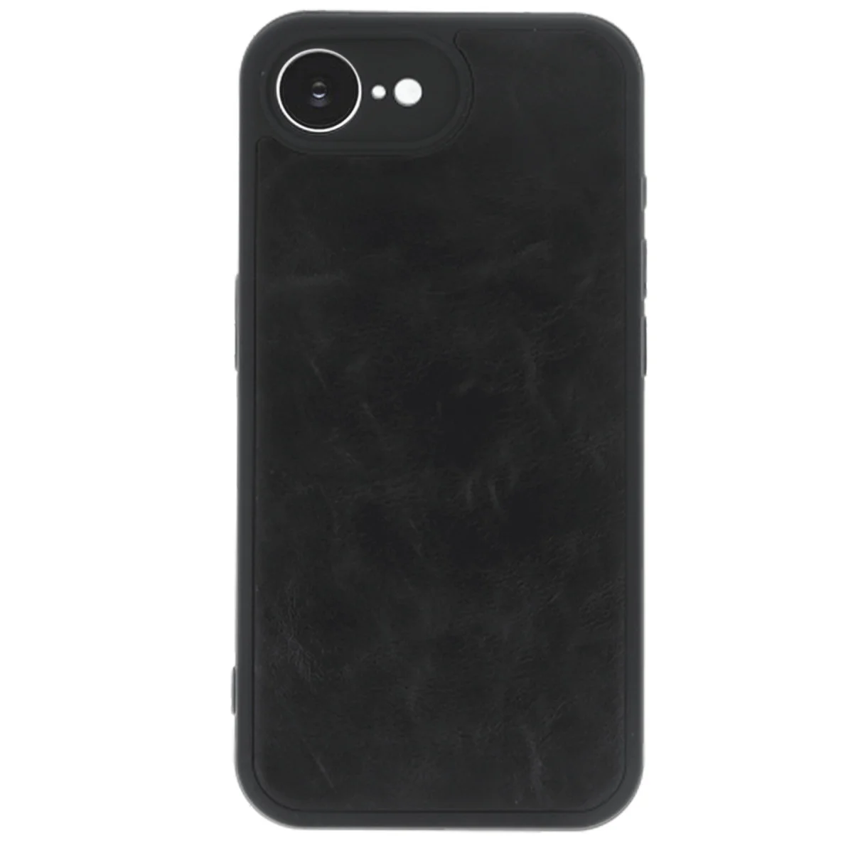 iPhone 16E Kılıf Aras Deri Kapak - Siyah