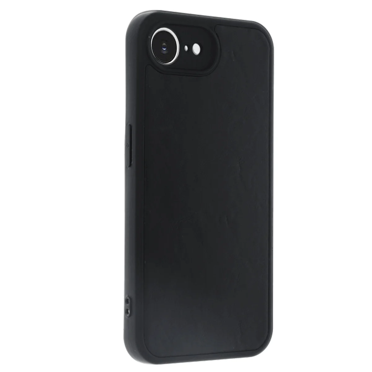iPhone 16E Kılıf Aras Deri Kapak - Siyah