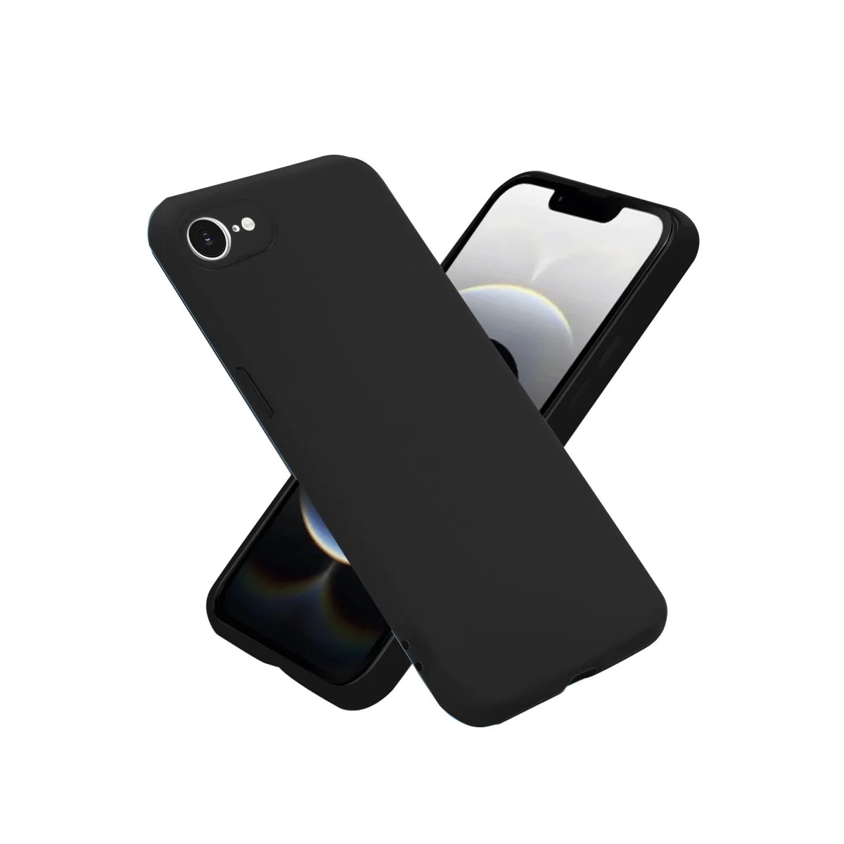 iPhone 16E Kılıf First Silikon - Siyah