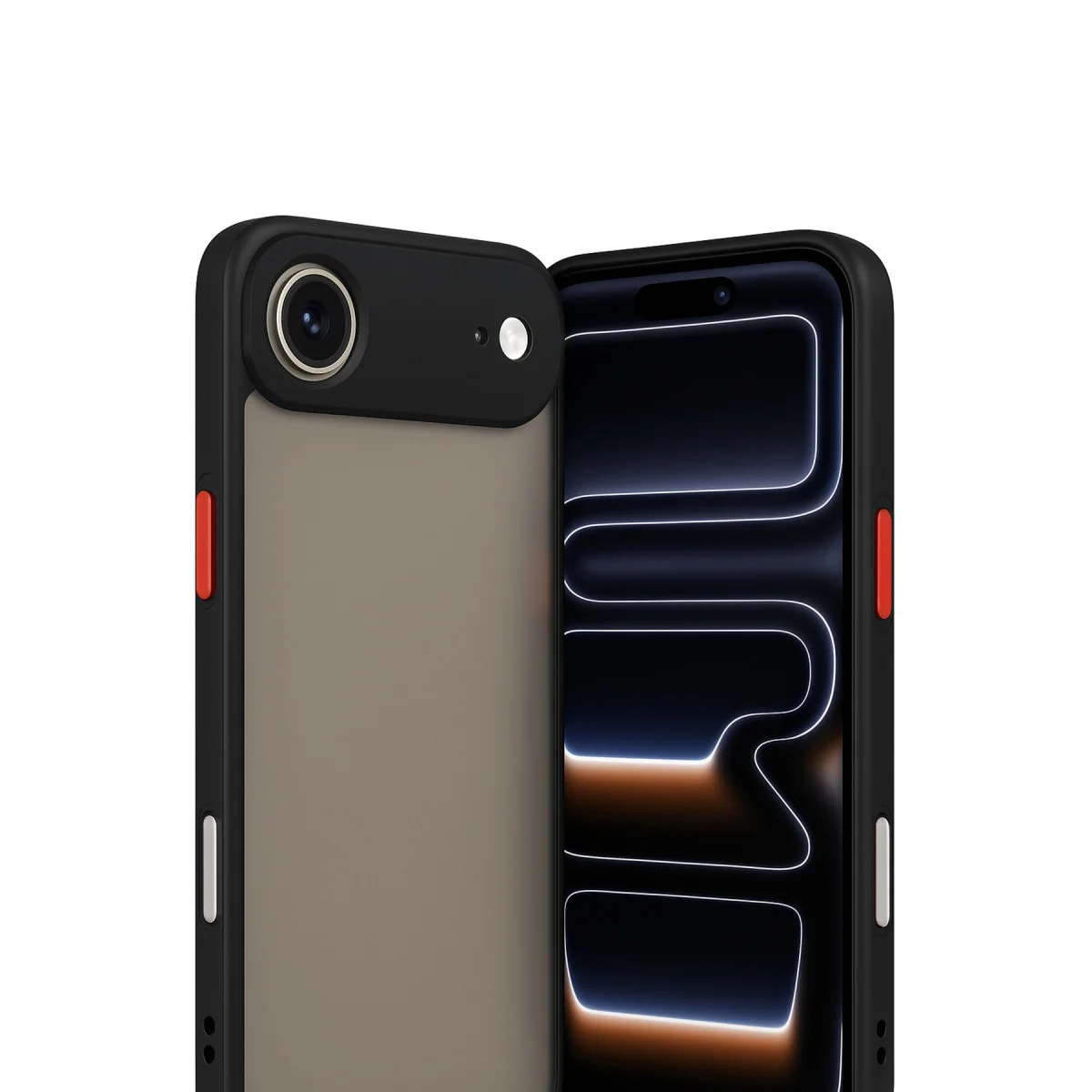 iPhone 17 Air Kılıf Montreal Silikon Kapak - Siyah