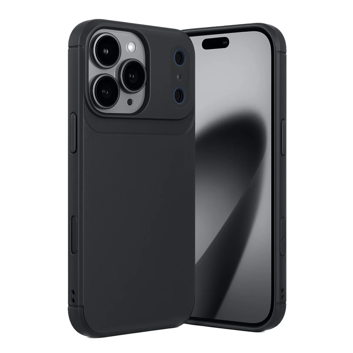 iPhone 17 Pro Auto Focus Karbon Kapak - Siyah