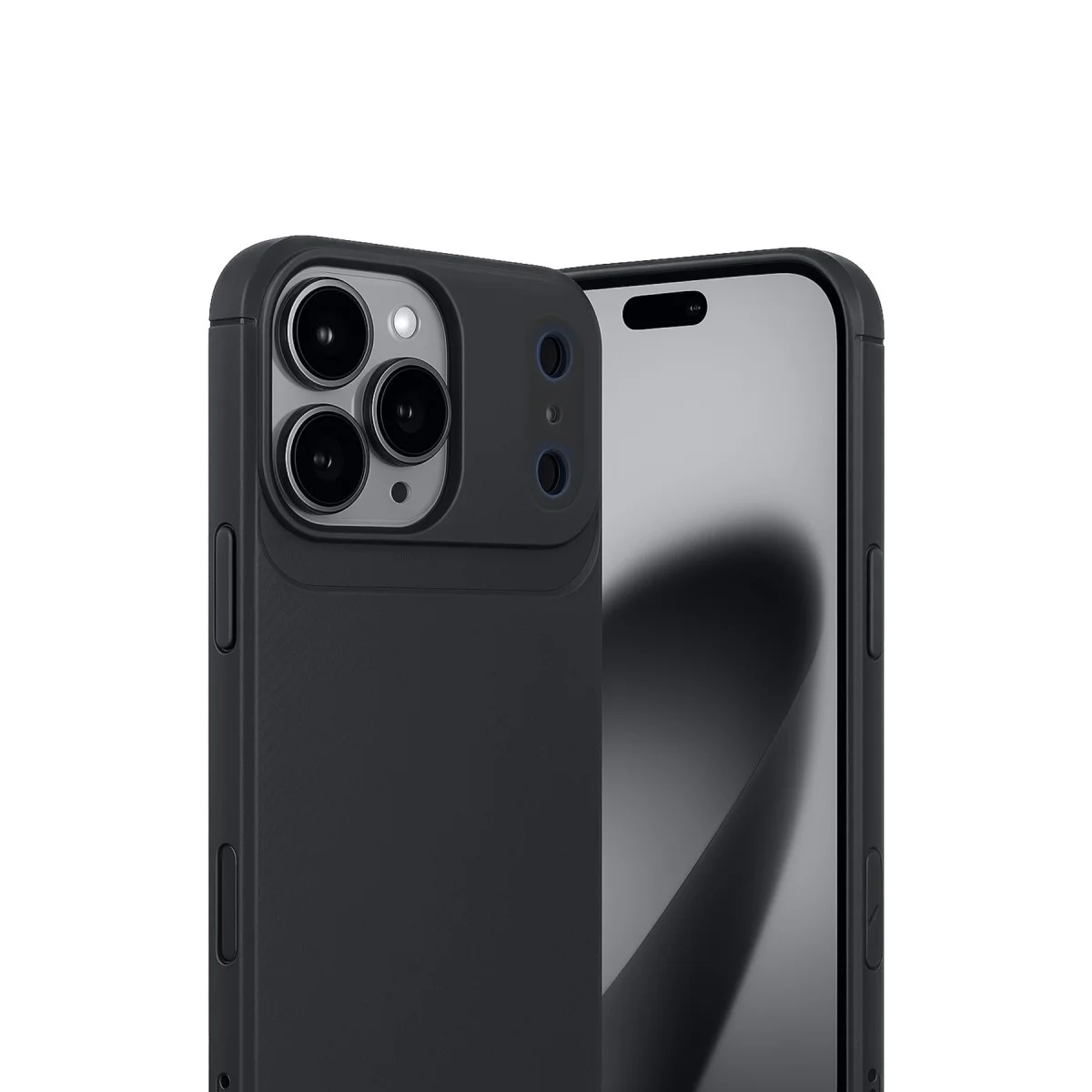 iPhone 17 Pro Max Auto Focus Karbon Kapak - Siyah