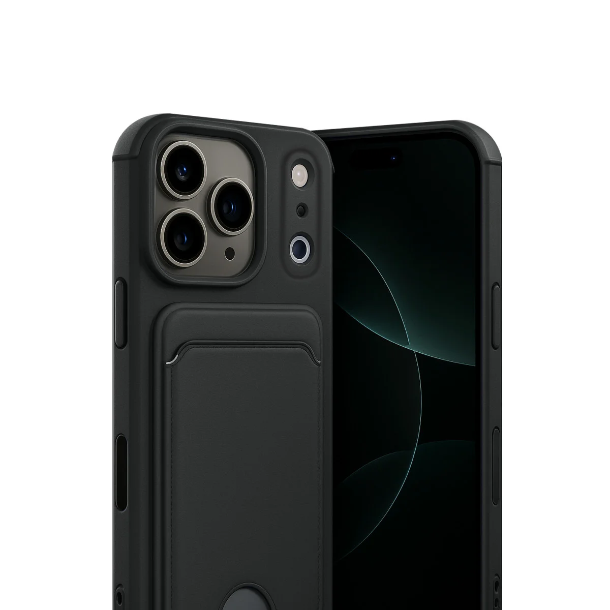 iPhone 17 Pro Kelvin Kartvizitli Silikon - Siyah