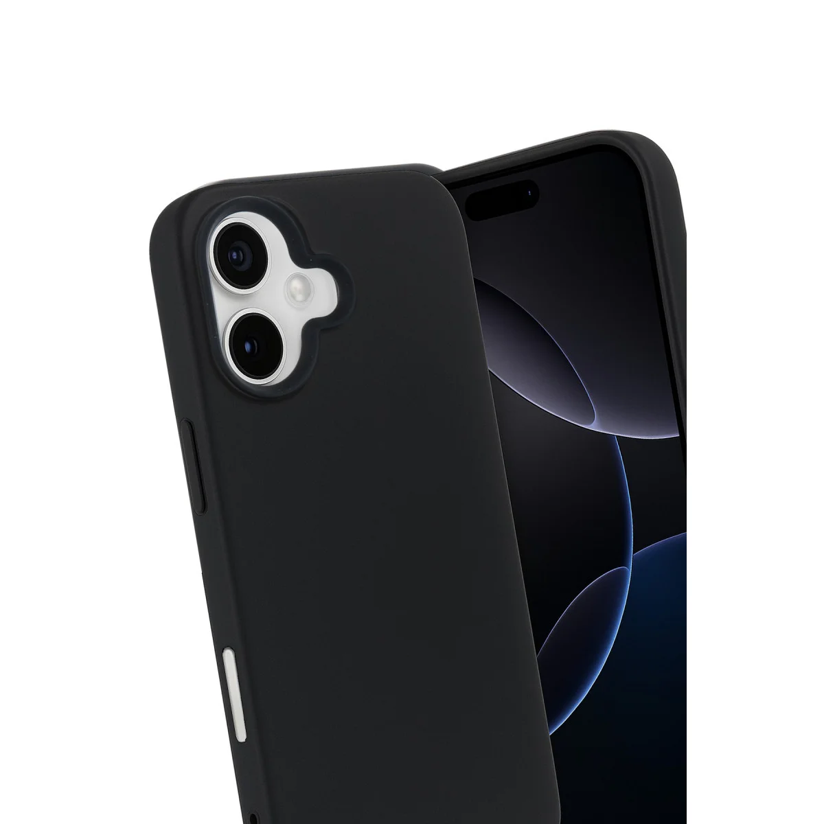 iPhone 17 Nano içi Kadife Silikon - Siyah