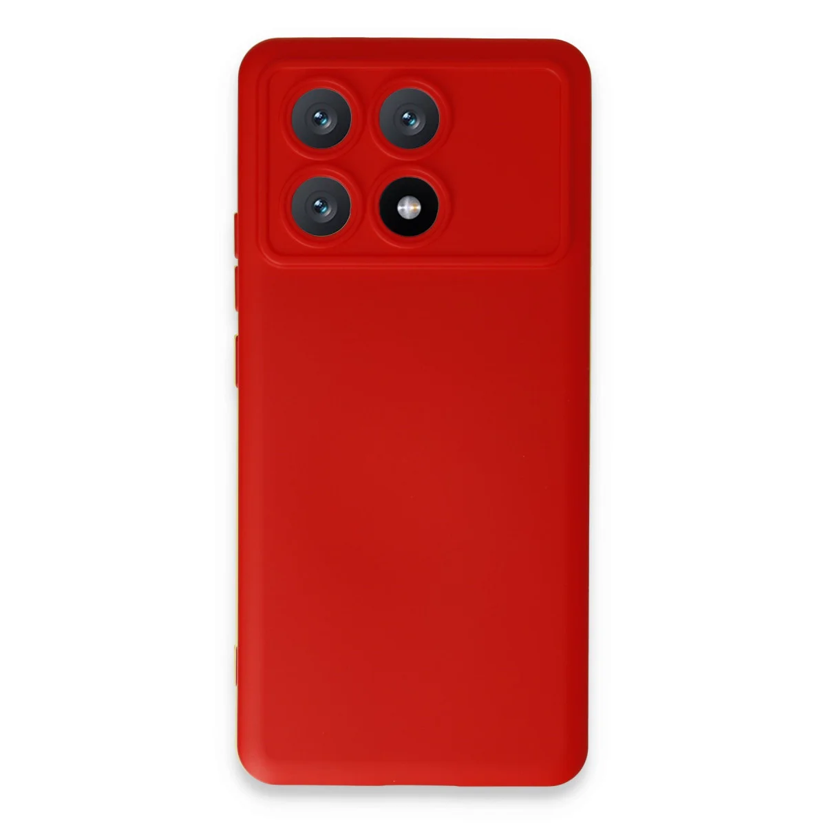 Poco X6 Pro Kılıf Nano içi Kadife Silikon - Kırmızı