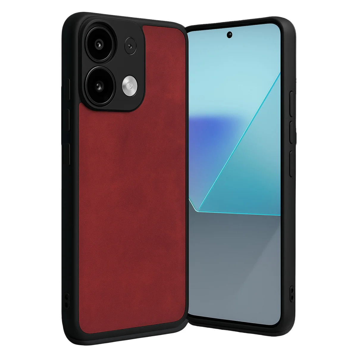 Redmi Note 13 Pro 5G Kılıf Aras Deri Kapak - Kırmızı