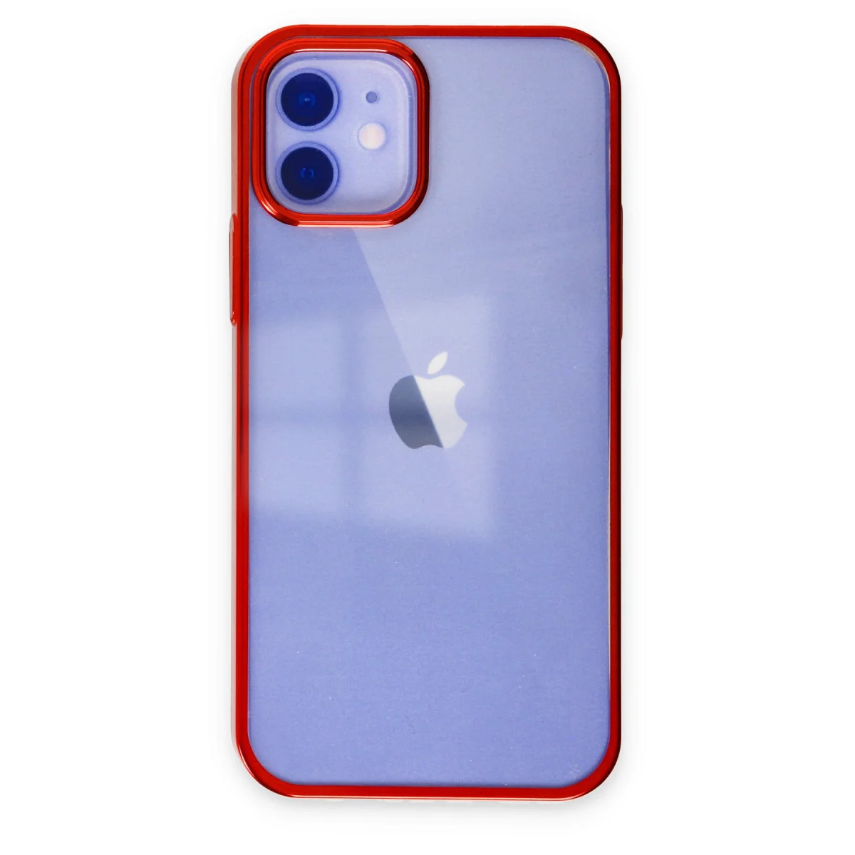 iPhone 12 Kılıf Element Silikon - Kırmızı