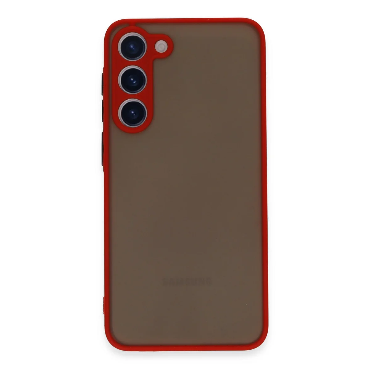 Galaxy S23 Plus Kılıf Montreal Silikon Kapak - Kırmızı