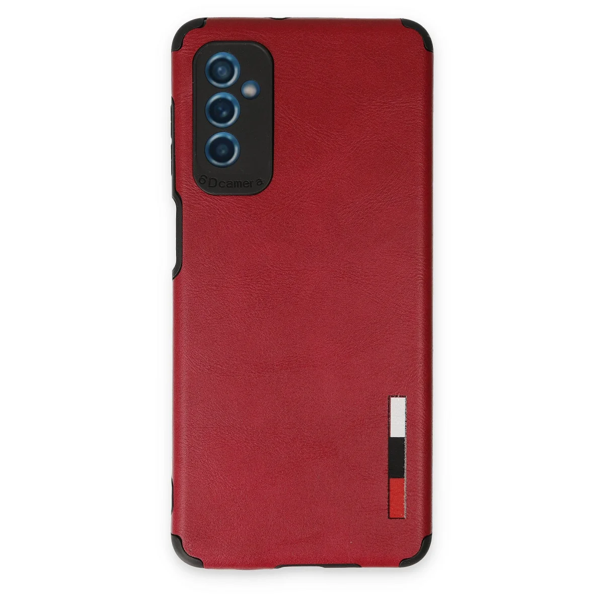 Galaxy M52 5G Kılıf Loop Deri Silikon - Kırmızı