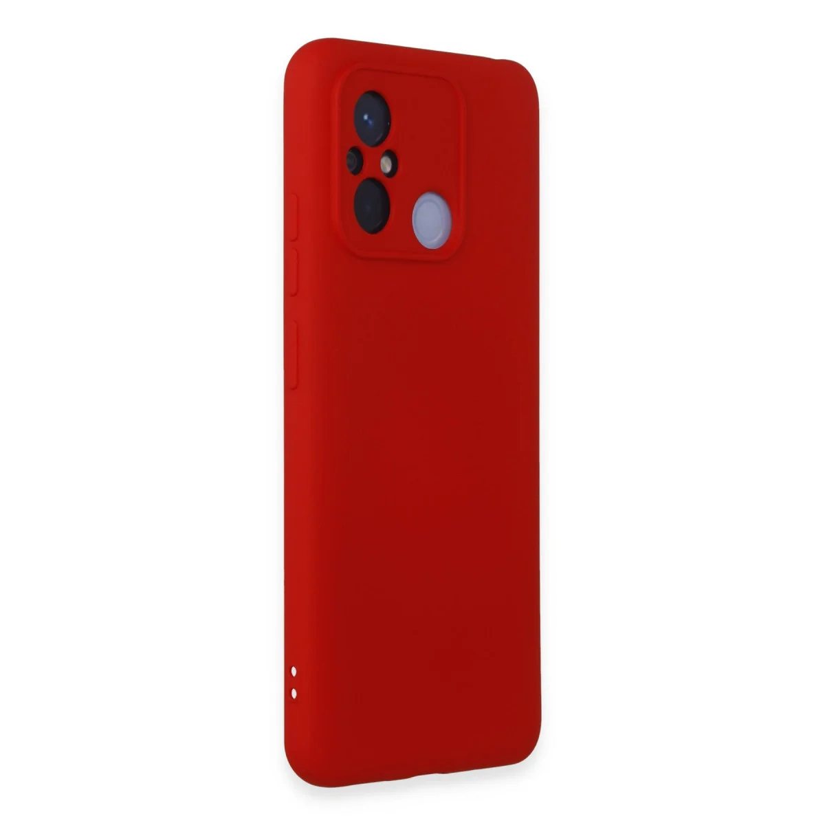 Redmi 12C Kılıf Nano içi Kadife Silikon - Kırmızı