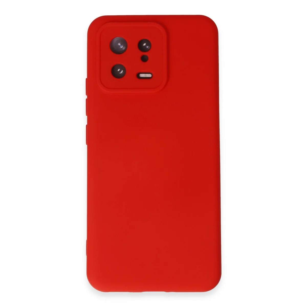 Mi 13 Kılıf Nano içi Kadife Silikon - Kırmızı