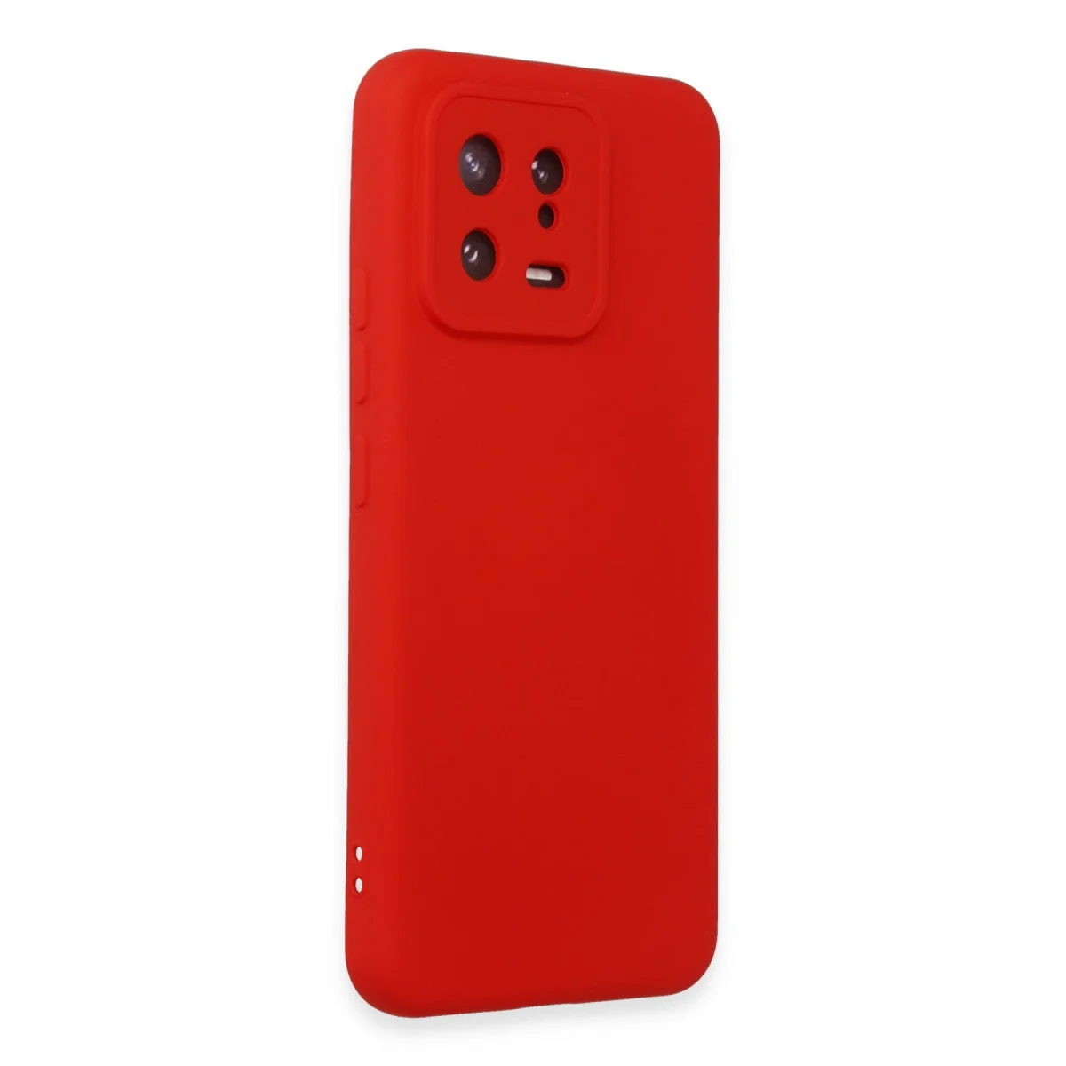 Mi 13 Kılıf Nano içi Kadife Silikon - Kırmızı