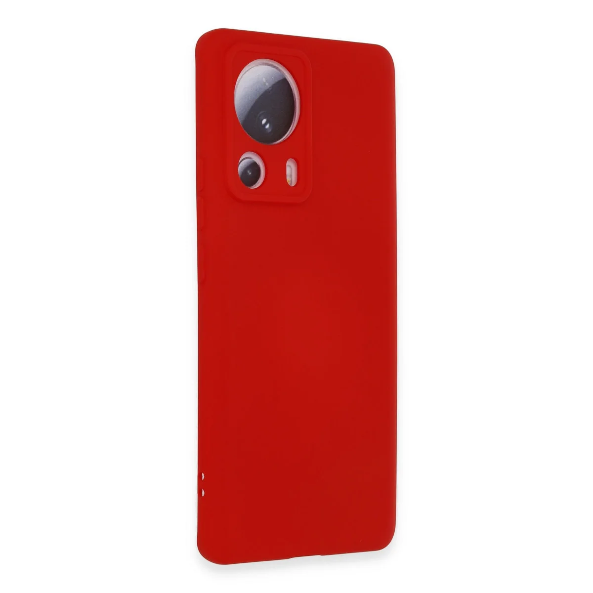 Mi 13 Lite Kılıf Nano içi Kadife Silikon - Kırmızı