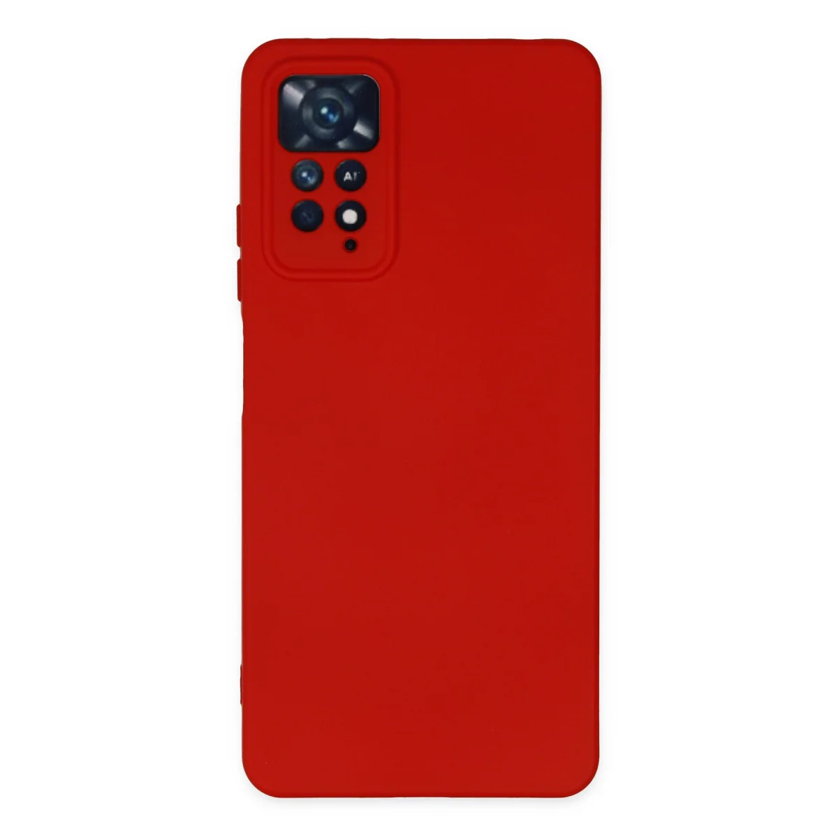 Redmi Note 11 Pro Kılıf Nano içi Kadife Silikon - Kırmızı