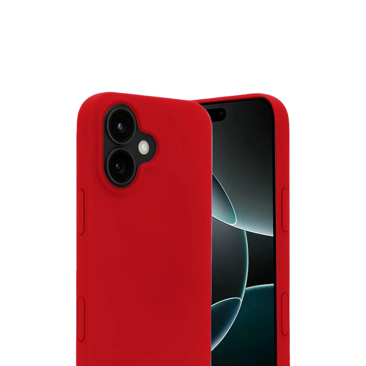 iPhone 17 Nano içi Kadife Silikon - Kırmızı
