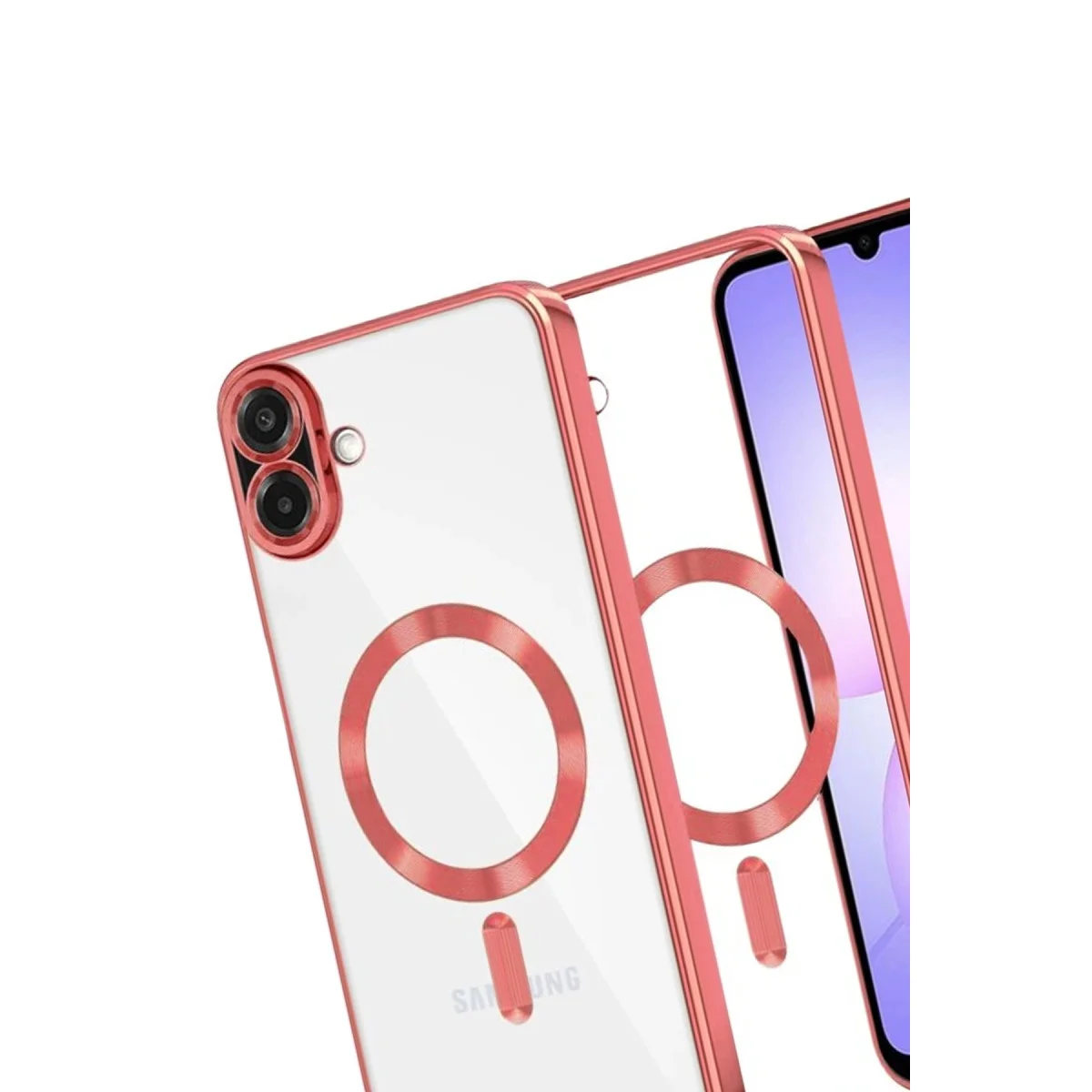 Galaxy A07 4G Kross Magneticsafe Kapak - Kırmızı