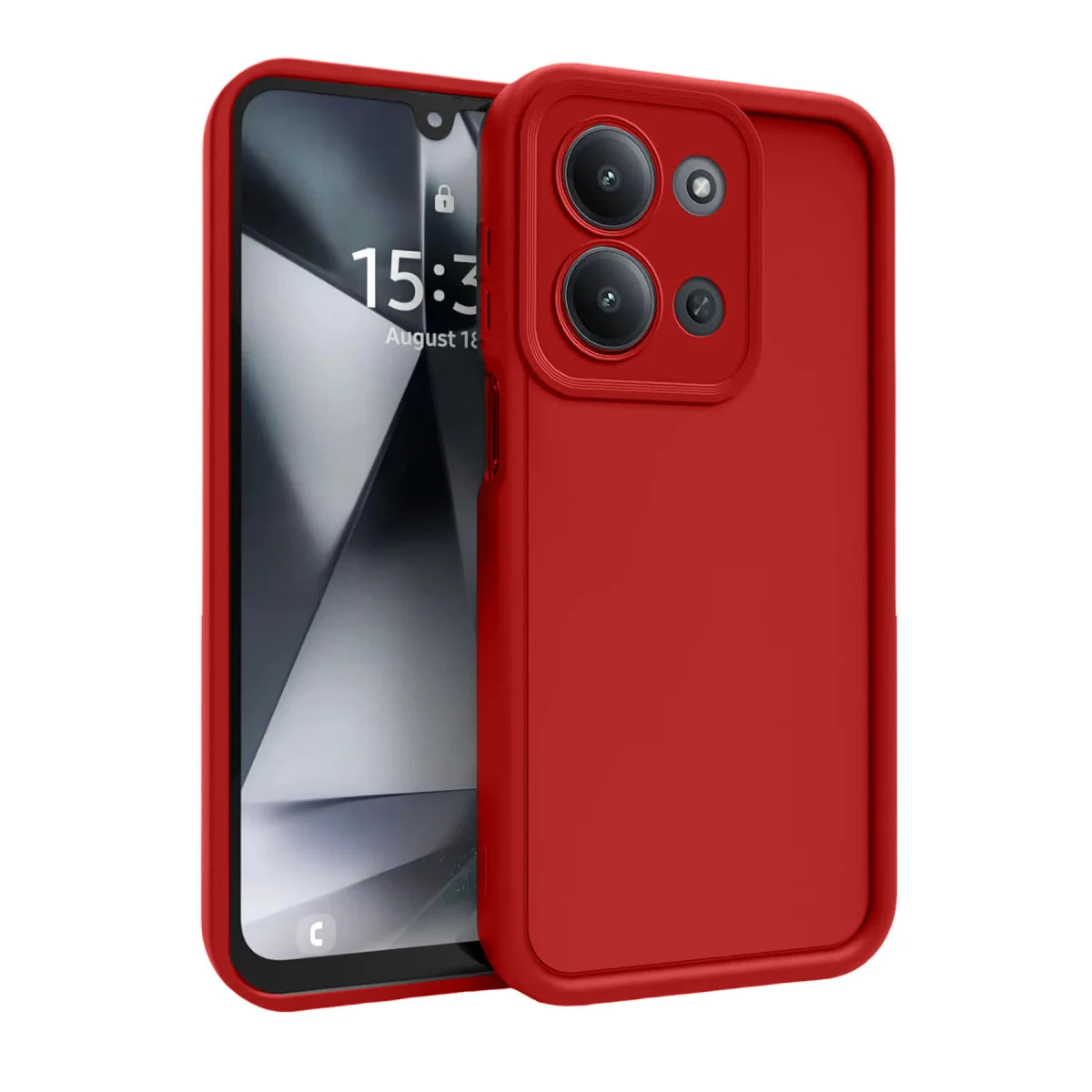 Redmi 15C 4G Viera Silikon - Kırmızı
