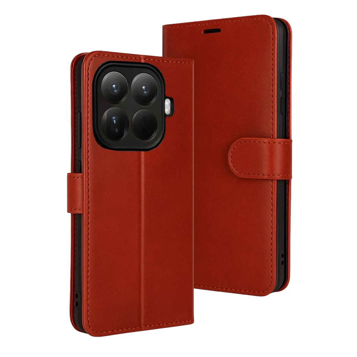 Mi 15T Pro Trend S Plus Kapaklı Kılıf - Kırmızı