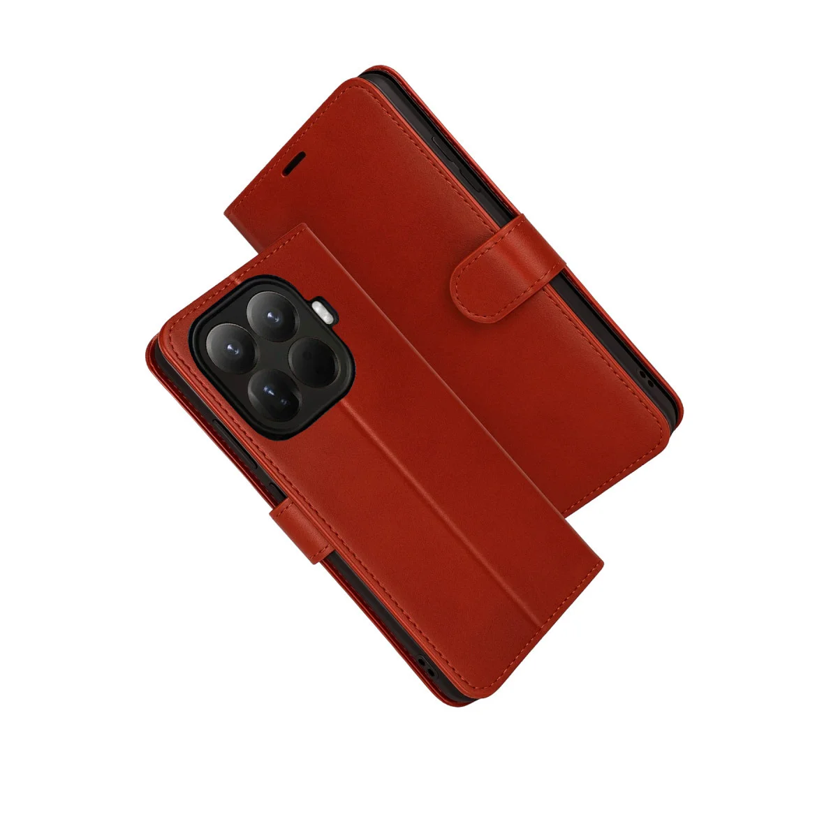 Mi 15T Pro Trend S Plus Kapaklı Kılıf - Kırmızı