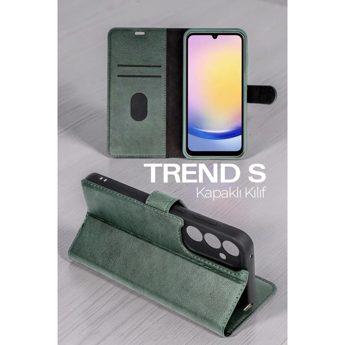 Galaxy A37 5G Trend S Plus Kapaklı Kılıf - Kırmızı