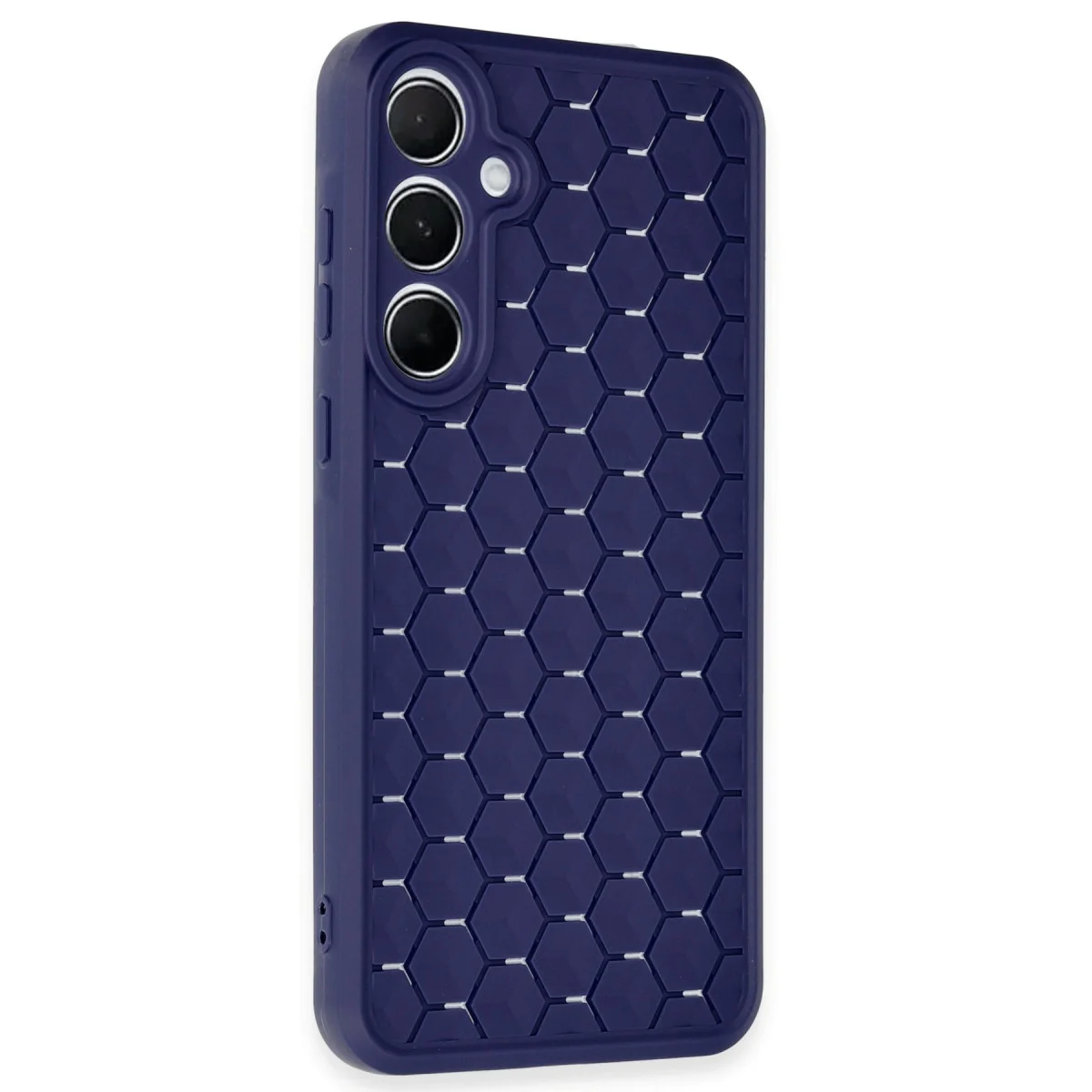 Galaxy A55 5G Kılıf Petek Silikon Kapak - Lacivert