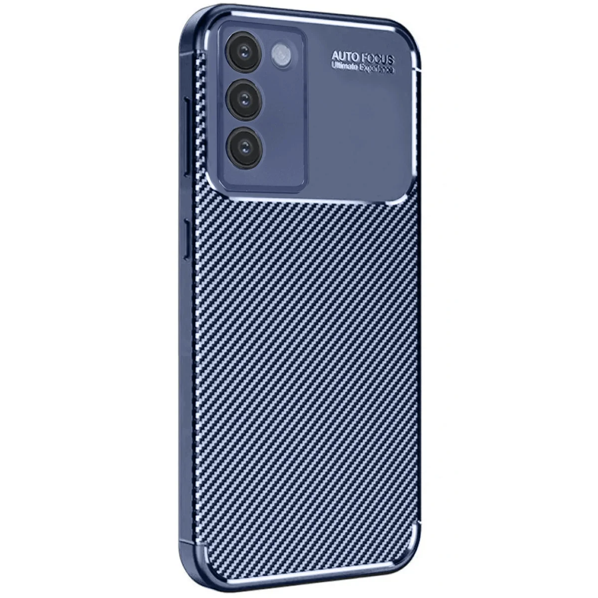 V30 Lite 4G Kılıf Auto Focus Karbon Kapak - Lacivert