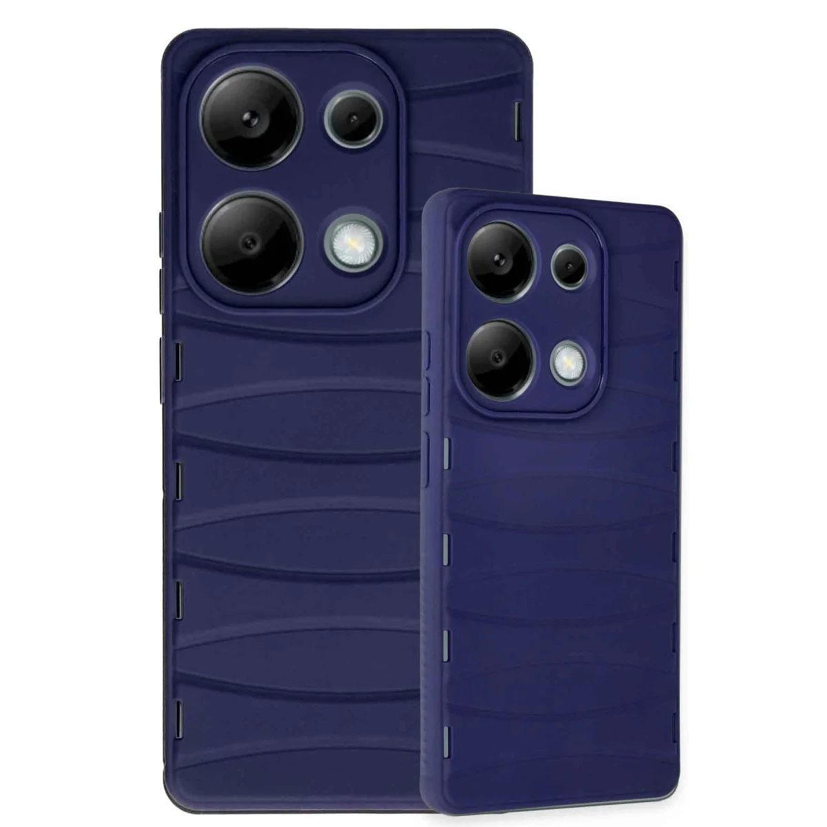 Redmi Note 13 Pro 4G Kılıf Bibercas Silikon Kapak - Lacivert