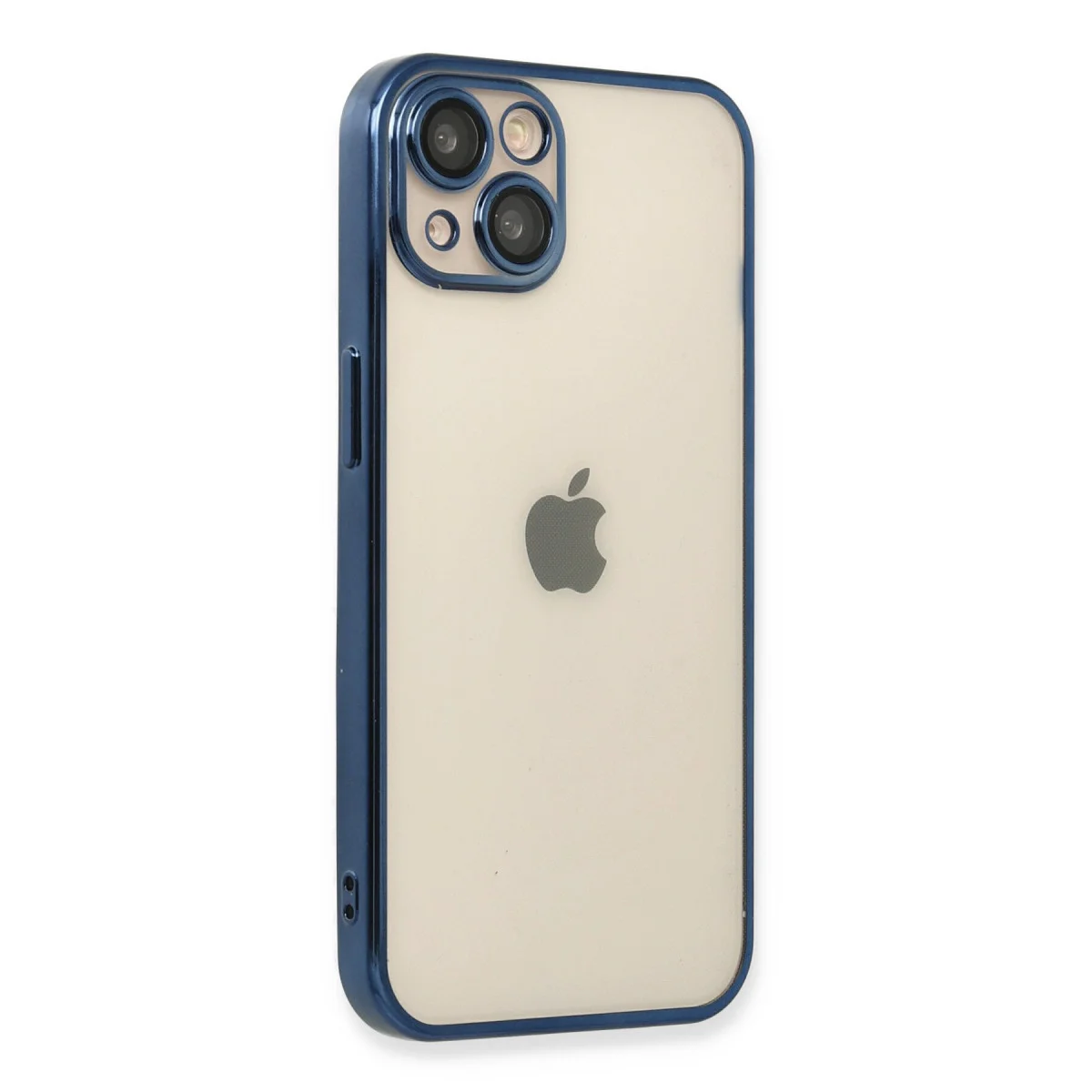 iPhone 13 Kılıf Razer Lensli Silikon - Lacivert