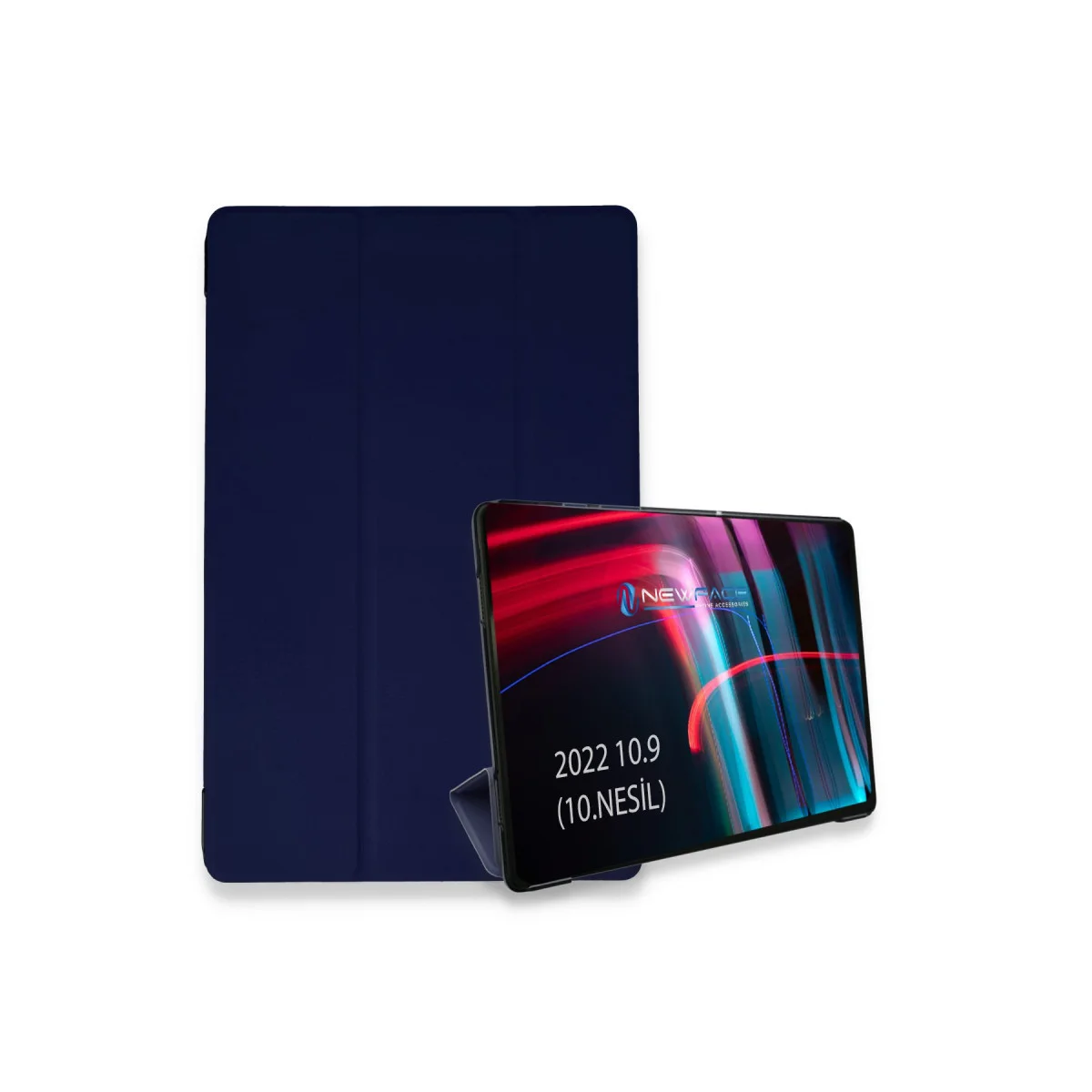 iPad 2022 10.9 (10.nesil) Kılıf Tablet Smart Kılıf - Lacivert