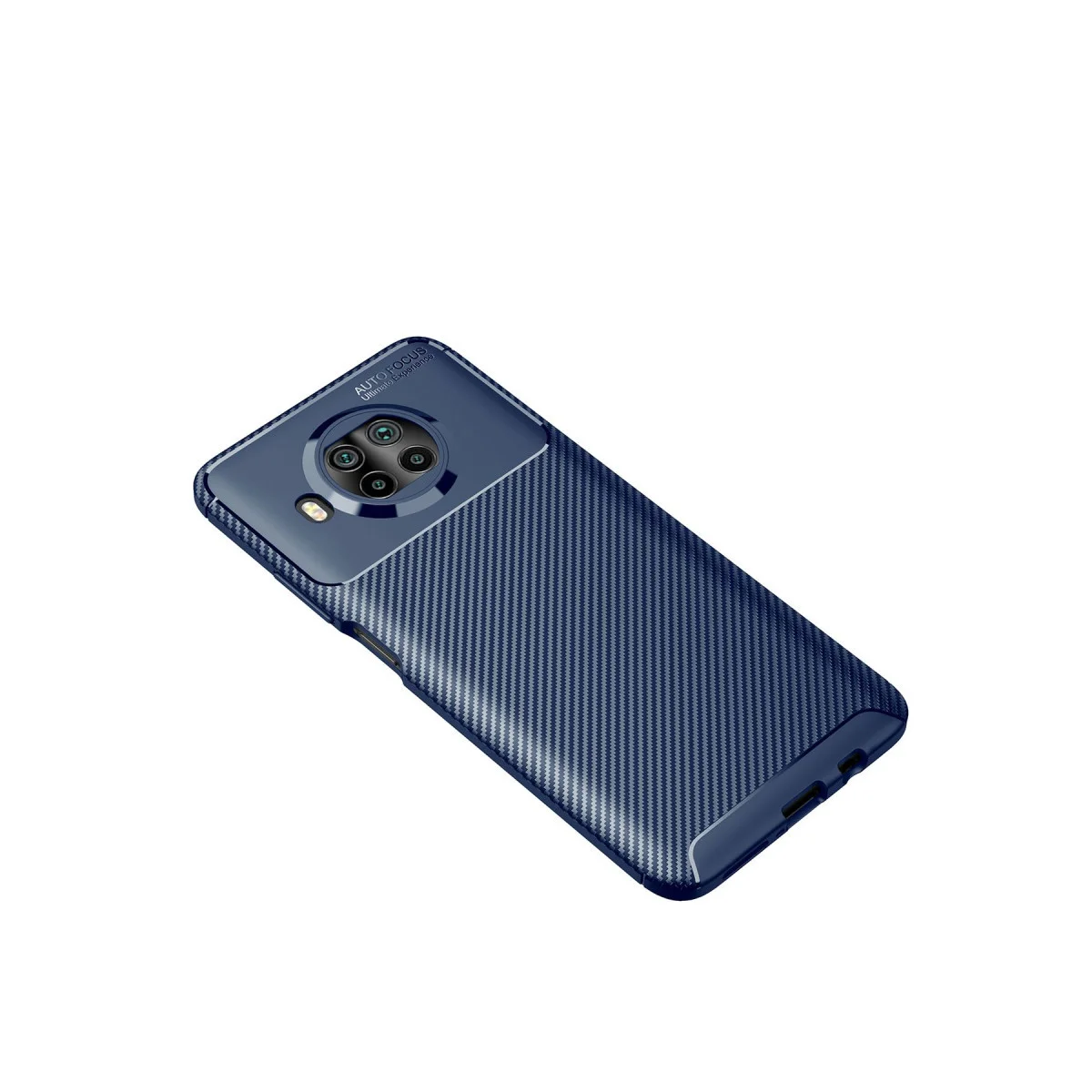 Mi 10T Lite Kılıf Auto Focus Karbon Kapak - Lacivert