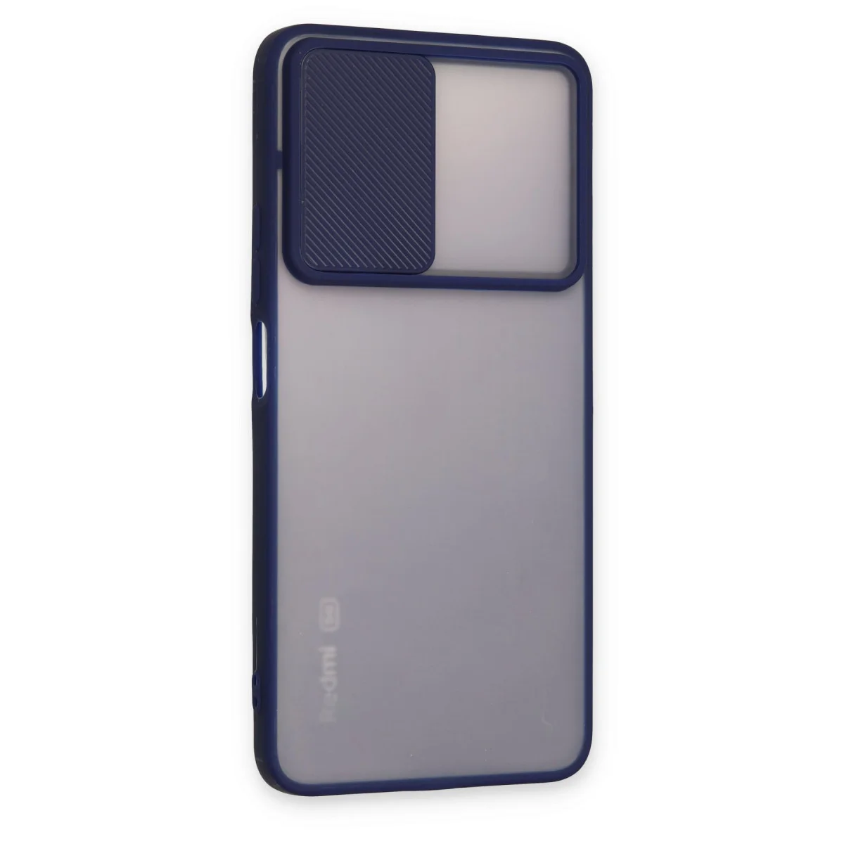 Redmi Note 11T Kılıf Palm Buzlu Kamera Sürgülü Silikon - Lacivert