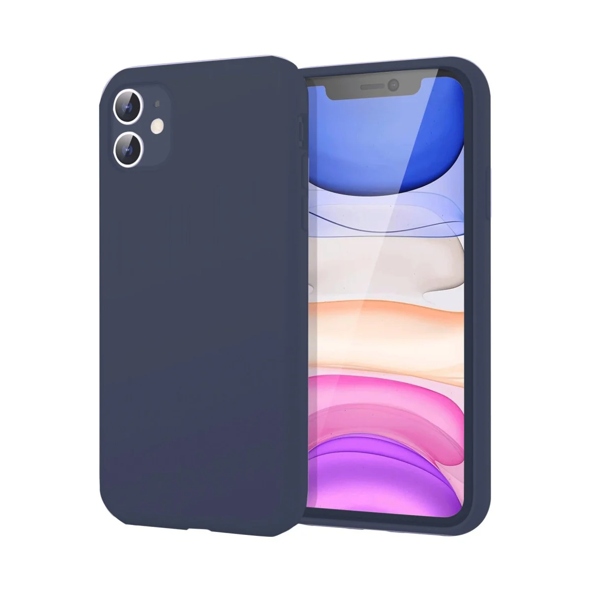 iPhone 11 Kılıf First Silikon - Lacivert