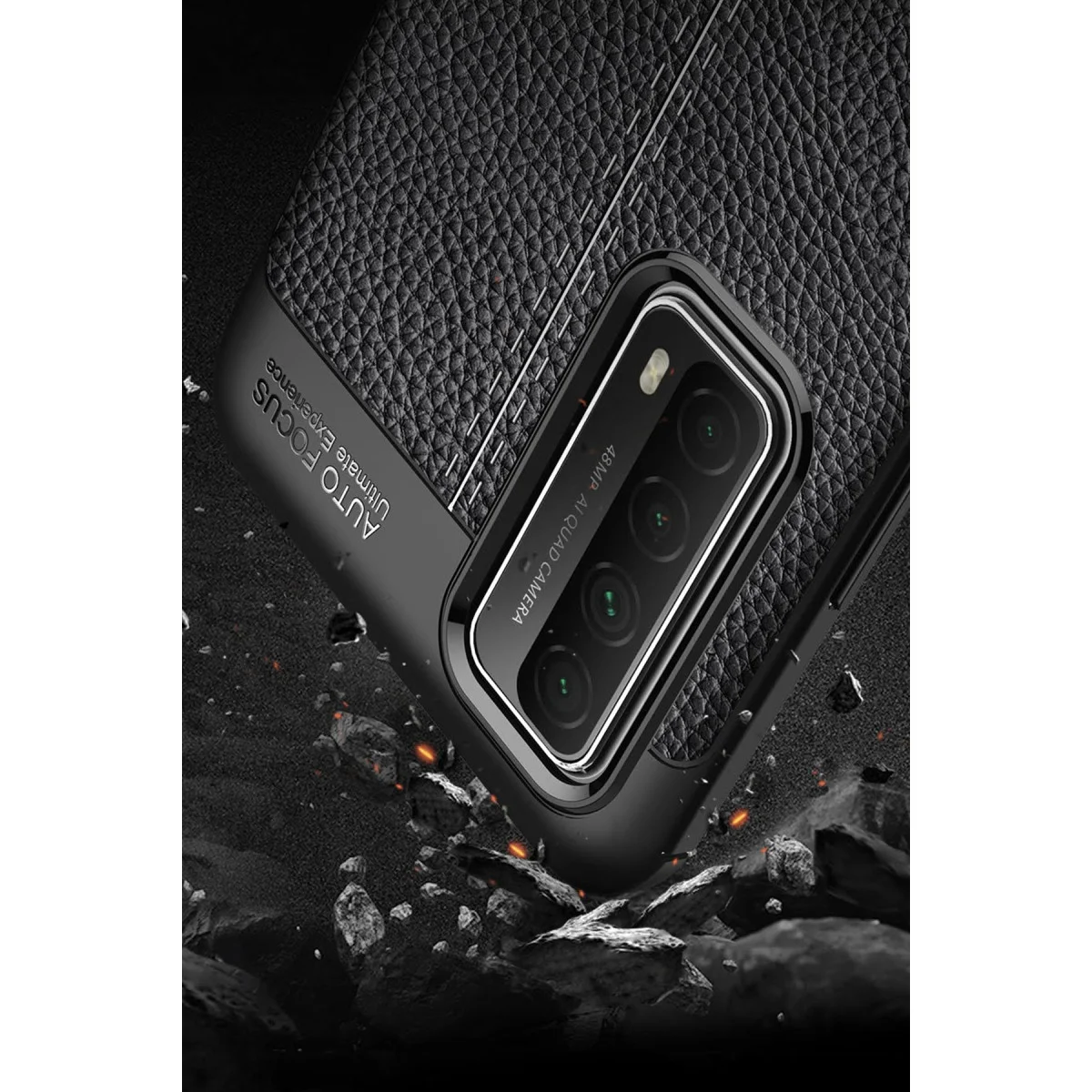 P Smart 2021 Kılıf Auto Focus Kapak - Lacivert