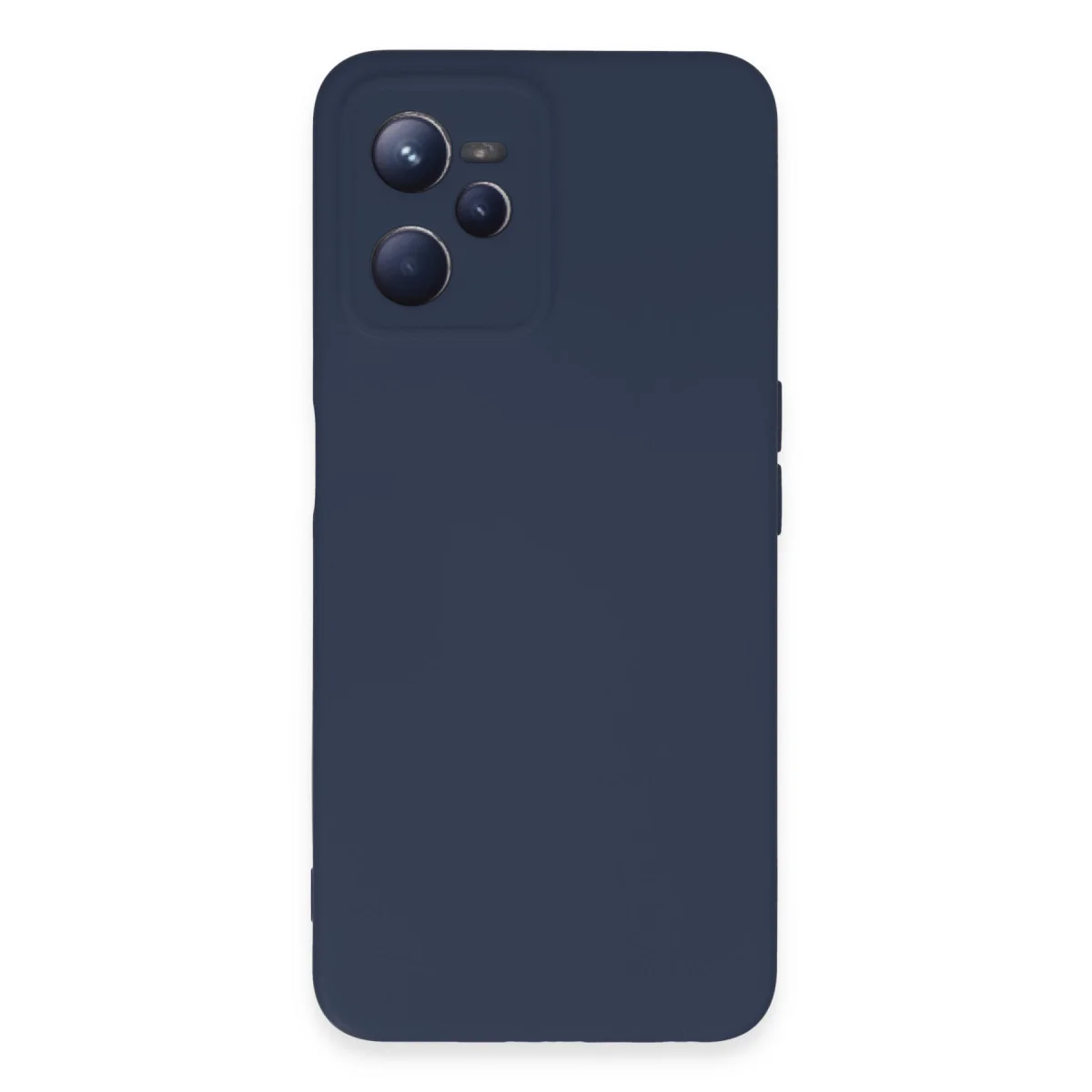 Realme C35 Kılıf Nano içi Kadife Silikon - Lacivert