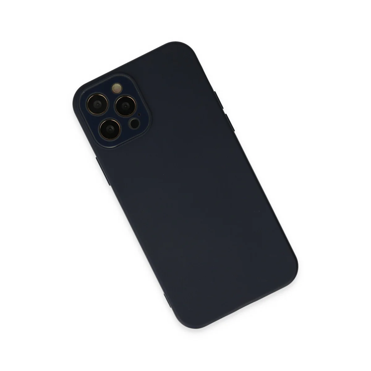 iPhone 12 Pro Max Kılıf Lansman Glass Kapak - Lacivert