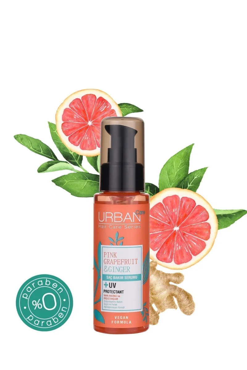 SAÇ BAKIM SERUMU & PİNK GRAPEFRUİT VE GİNGER İNCE TELLİ SAÇLARA ÖZEL DOLGUNLAŞTIRICI VEGAN 75ML