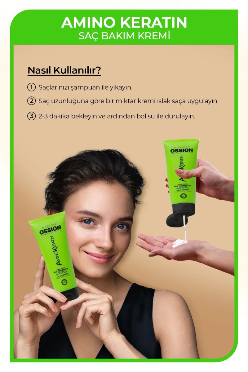 Saç Bakim Kremi & Ossion Amino Keratin 300ML